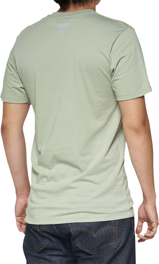 100% Pecten T-Shirt - Slate Green - Small 32144-486-10