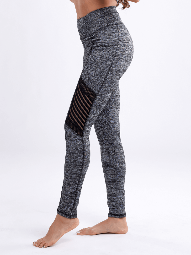 Load image into Gallery viewer, JupiterGear High-Waisted Pilates Leggings with Side Pockets &amp; Mesh Panels
