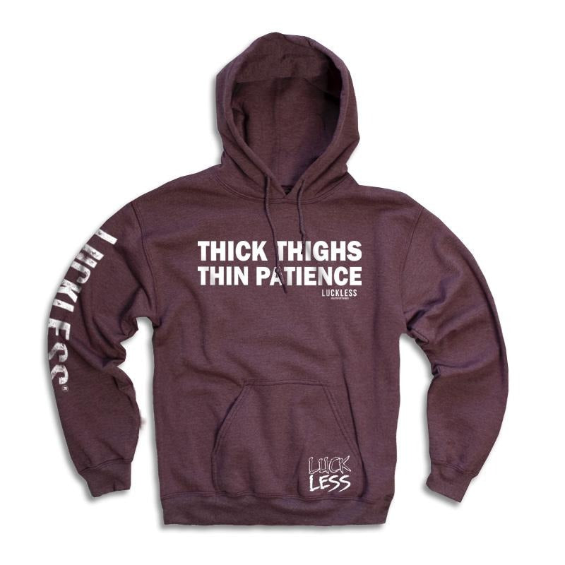 Load image into Gallery viewer, Thick Thighs Thin Patience Hoodie

