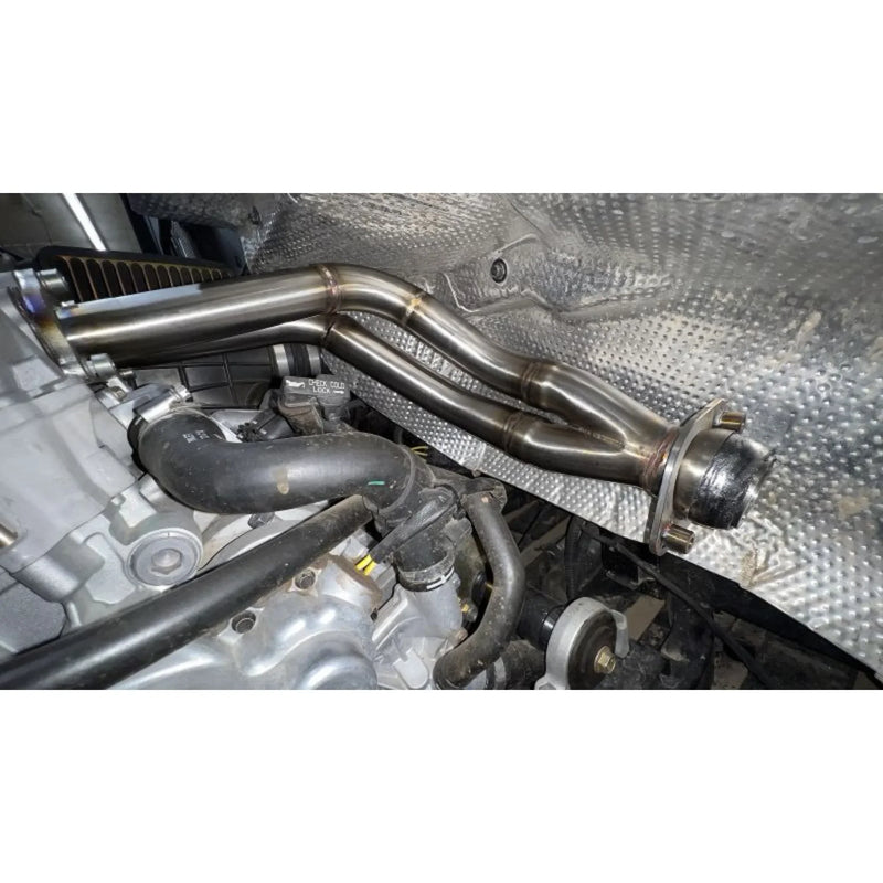 Load image into Gallery viewer, SPEEDWERX STAINLESS STEEL EXHAUST HEADER // 2018-2022 POLARIS RANGER XP 1000 / 2018-2021 RANGER 1000
