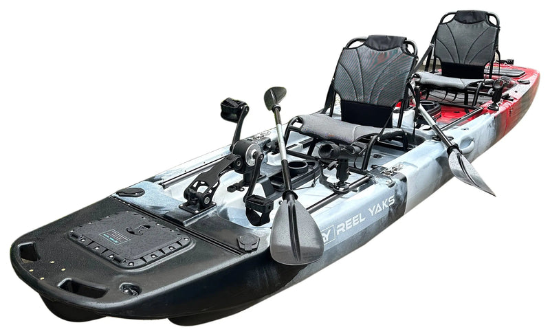 Load image into Gallery viewer, 14ft Raider Tandem Propeller Drive Modular Fishing Kayak
