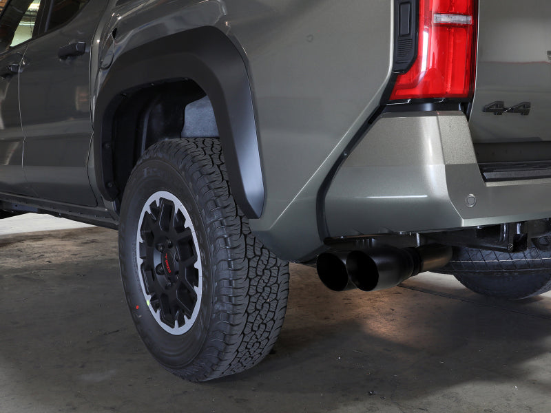 Load image into Gallery viewer, aFe 2024 Toyota Tacoma L4 2.4L Vulcan Series 2.5-3in 304 SS Steel Cat-Back Exhaust w/Black Tips
