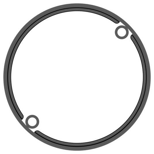 VCAP1 SATIN BLACK CAP RISER - ABS