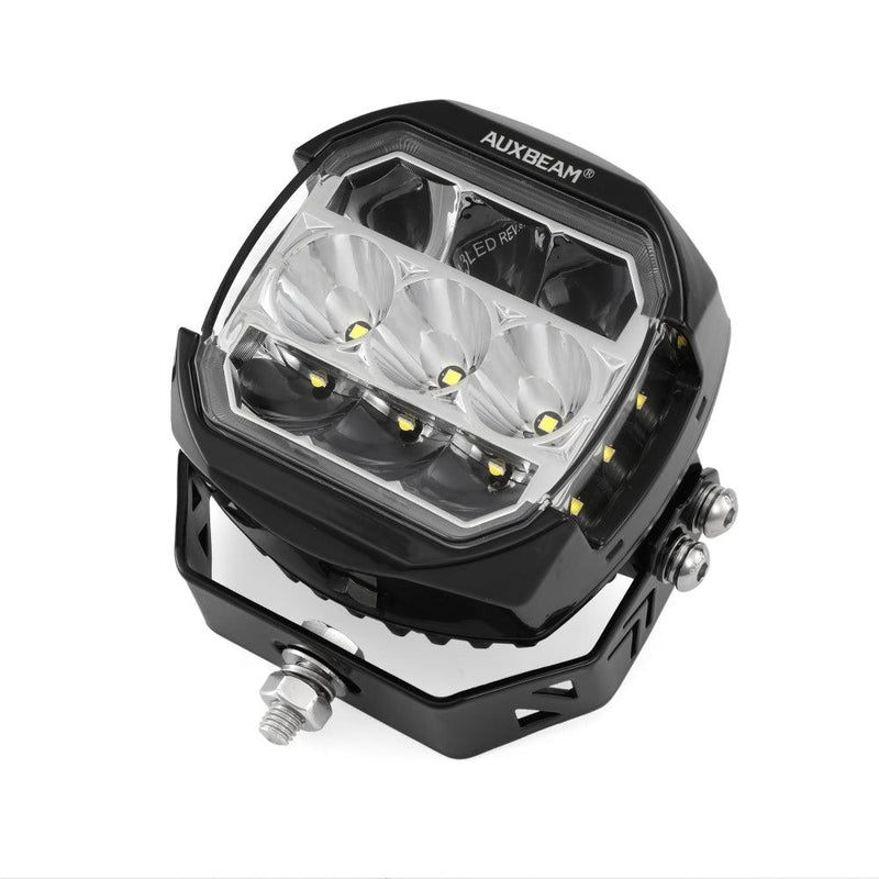 Load image into Gallery viewer, XP-ULTRA Series 5 Inch 174W LED Side Shooter Pod Lights with White DRL&amp;Amber Turn Signal Light
