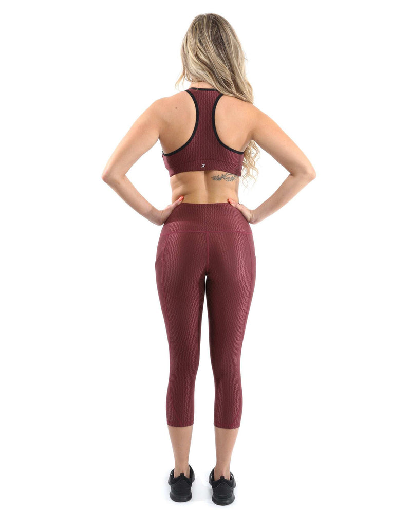 Load image into Gallery viewer, Verona Activewear Sports Bra - Maroon [MADE IN ITALY] - Skoutley Outdoors LLC
