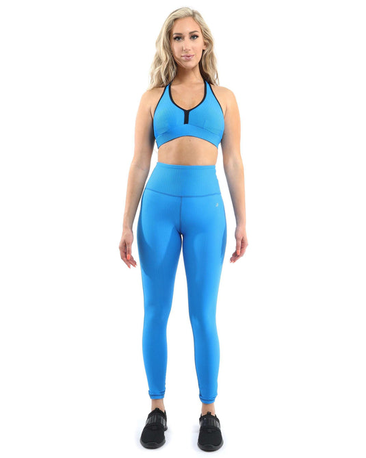 Positano Activewear Sports Bra - Aqua [MADE IN ITALY] - Skoutley Outdoors LLC