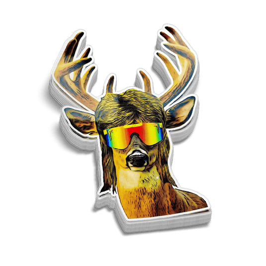 Buck Mullet Hard Hat Decal