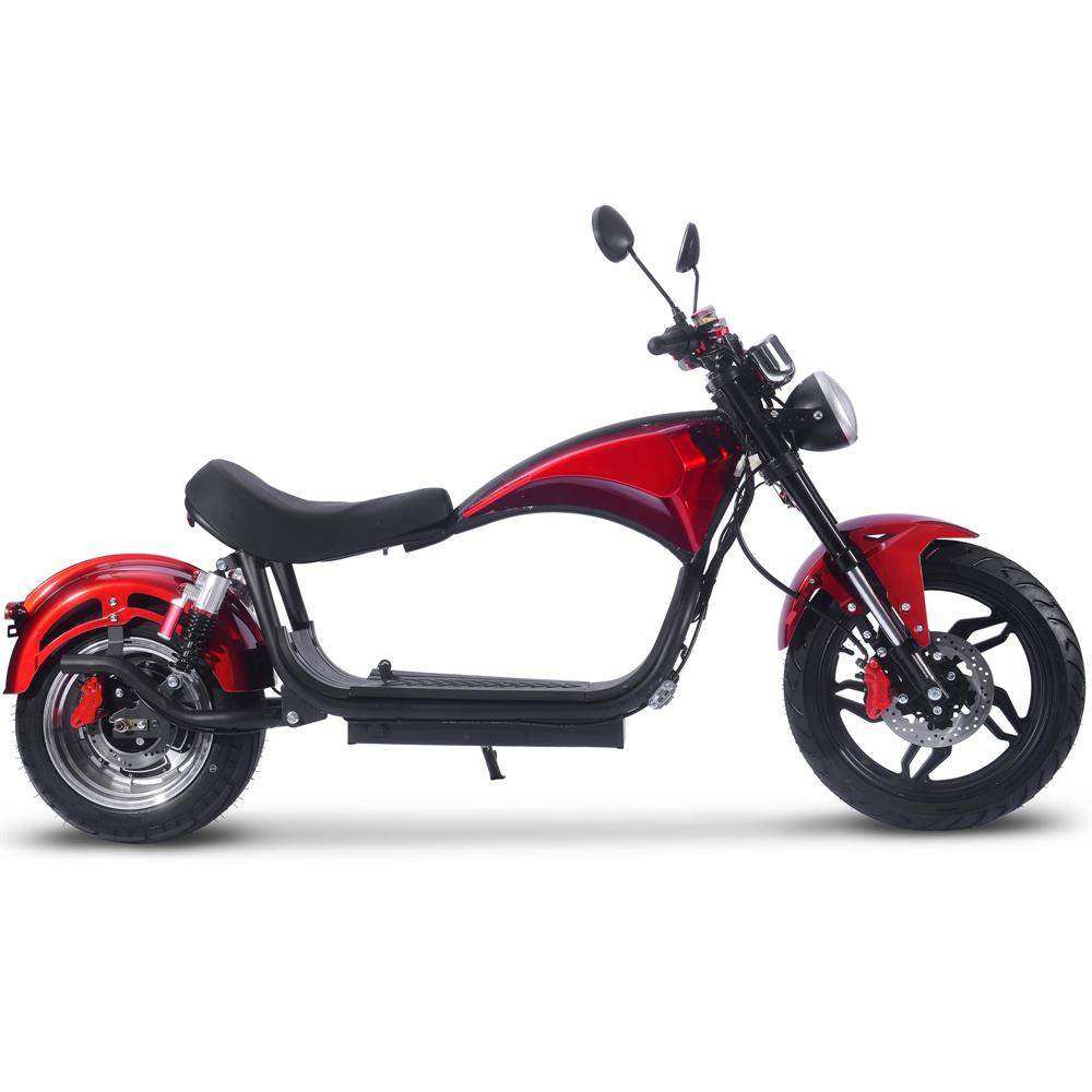 Mototec Raven 60v 30ah 2500w Lithium Electric Scooter Red - Skoutley Outdoors LLC