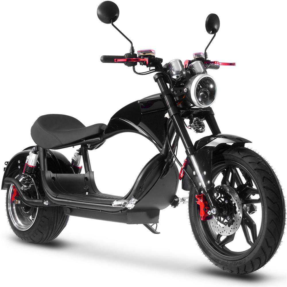 Mototec Raven 60v 30ah 2500w Lithium Electric Scooter Black - Skoutley Outdoors LLC