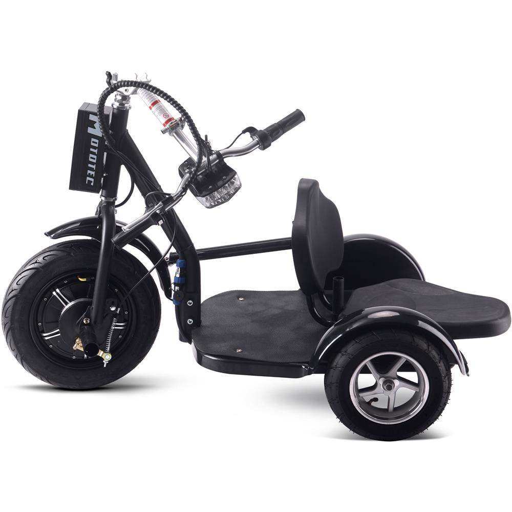 Mototec Electric Trike 48v 1000w Lithium Black - Skoutley Outdoors LLC