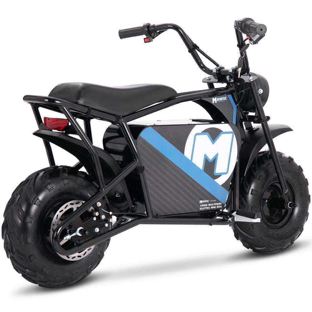 Mototec 48v 1000w Electric Mini Bike Black - Skoutley Outdoors LLC