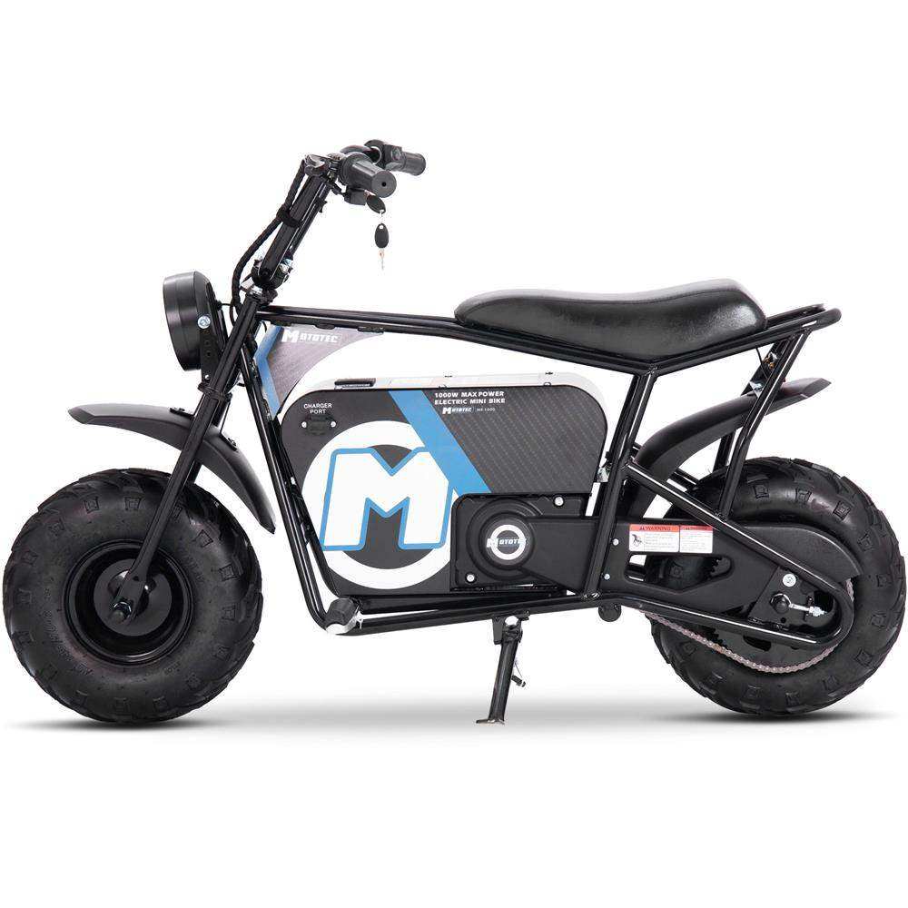Mototec 48v 1000w Electric Mini Bike Black - Skoutley Outdoors LLC