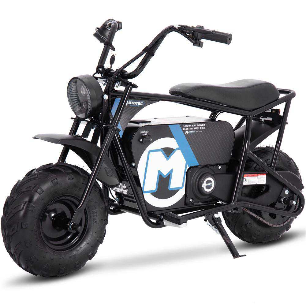 Mototec 48v 1000w Electric Mini Bike Black - Skoutley Outdoors LLC