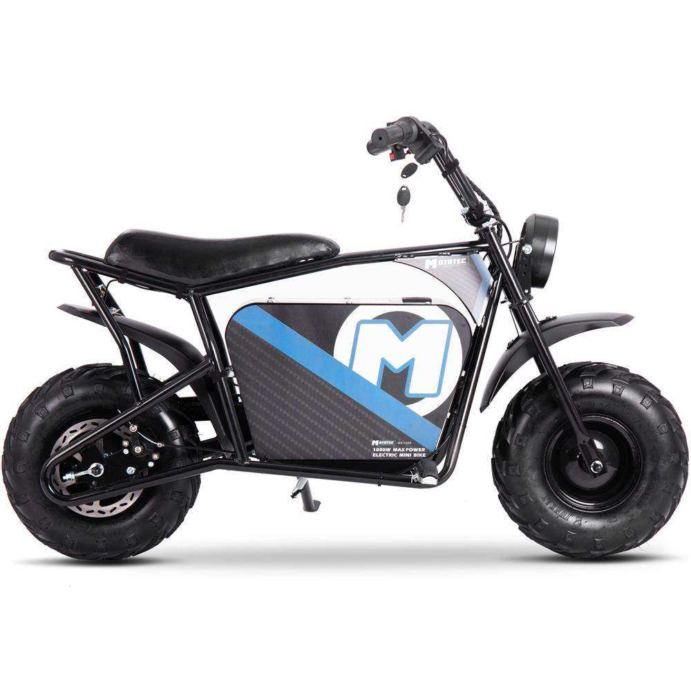Mototec 48v 1000w Electric Mini Bike Black - Skoutley Outdoors LLC