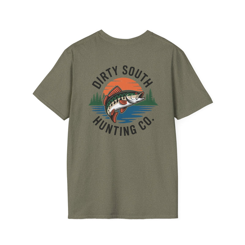 Load image into Gallery viewer, Bass Fishing Sunset Tee | Dirty South Hunting Co.
