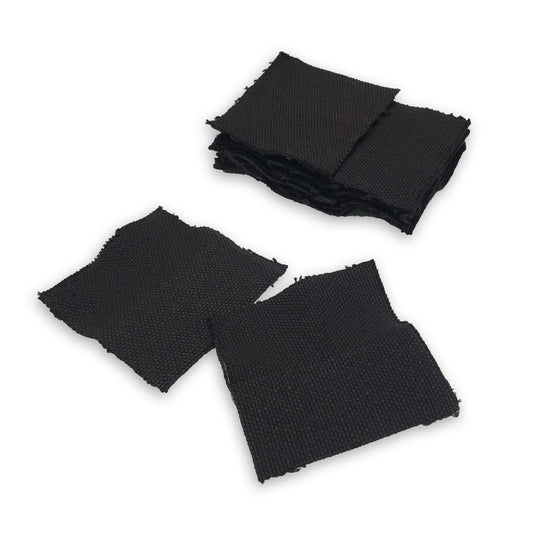 Charcloth Squares - Primitive FireStarting Material for use with Flint & Steel, Magnifier etc.