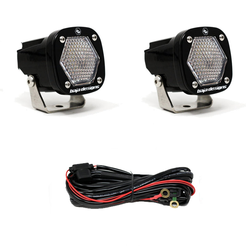Load image into Gallery viewer, Baja Designs S1 Black LED Auxiliary Light Pod Pair - (Choose Color/Pattern)
