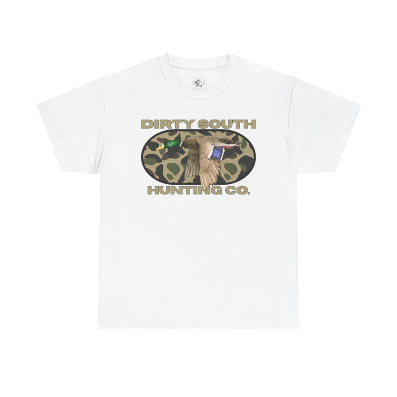 Load image into Gallery viewer, Dirty South Hunting Co. Camo Oval Mallard T-Shirt – Duck Hunting Apparel
