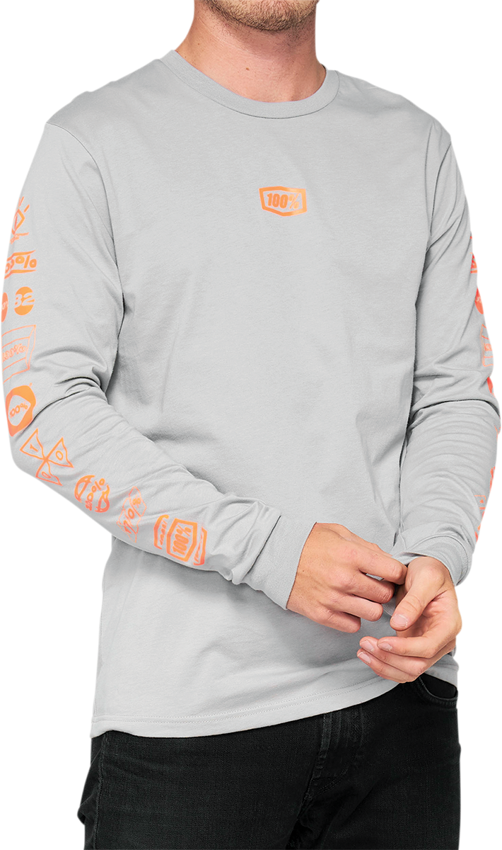 Load image into Gallery viewer, 100% Retro Future Long-Sleeve T-Shirt - Vapor - Small 33007-404-10
