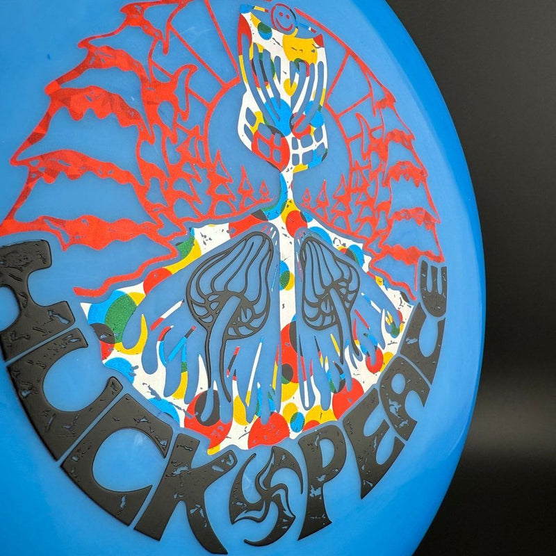 Load image into Gallery viewer, Soft Neo Spore - Huk Lab Peace Triple Foil Stamp
