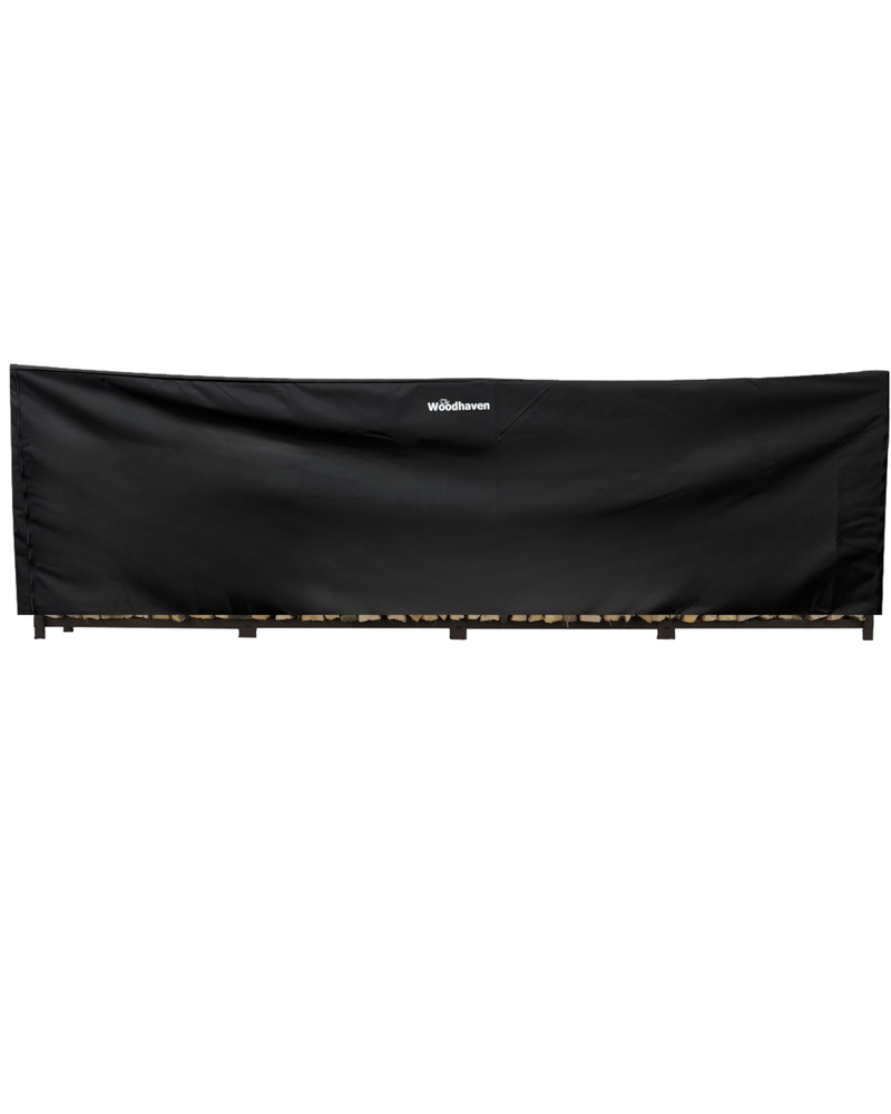 Load image into Gallery viewer, Full Firewood Rack Cover with Zipper   USA Made  Woodhaven

