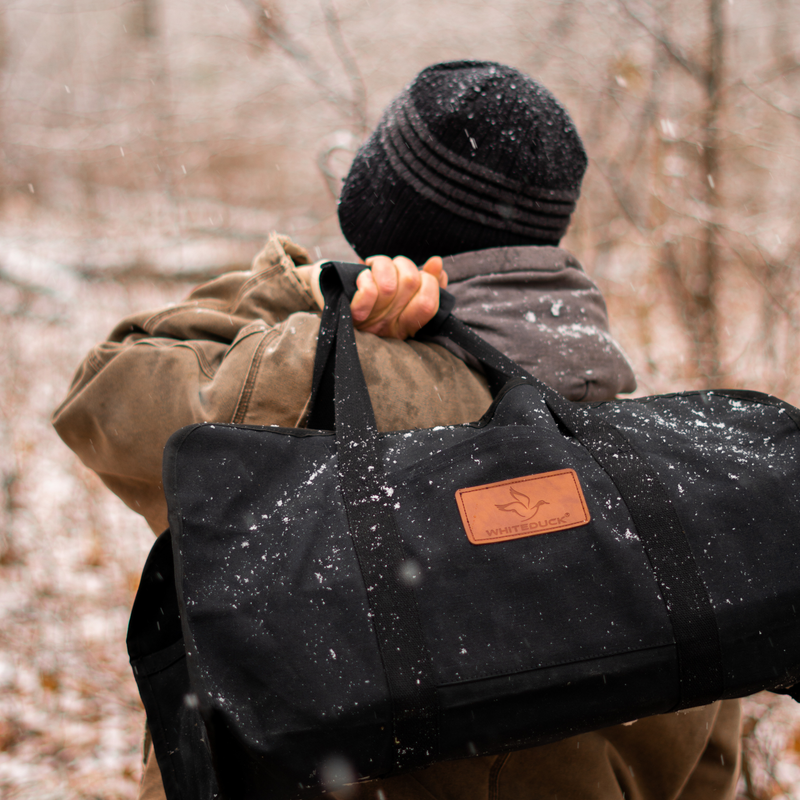 Load image into Gallery viewer, Diamond Shape Canvas Firewood Log Carriers
