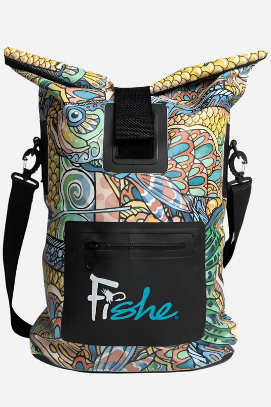 Tropical Tarpon Roll Tote Dry Bag