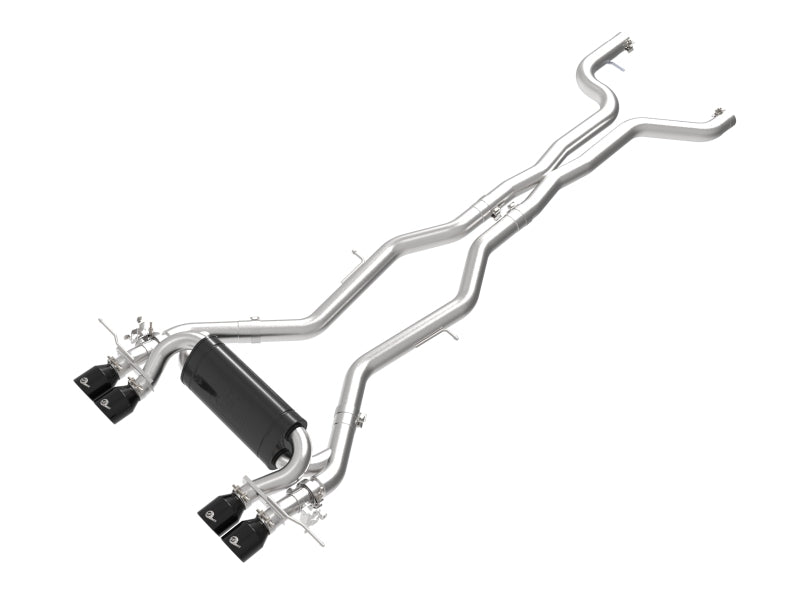 Load image into Gallery viewer, aFe 23-25 BMW M2 L6-3.0L (G87) MACH Force-Xp Cat-Back Exhaust w/ Black Tip 49-36353-B
