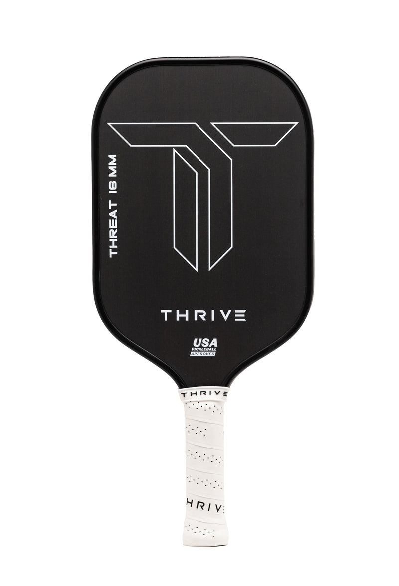 Load image into Gallery viewer, THREAT 16 SINGLES Includes custom weight card, paddle cover, paddle eraser, and lead weights.

