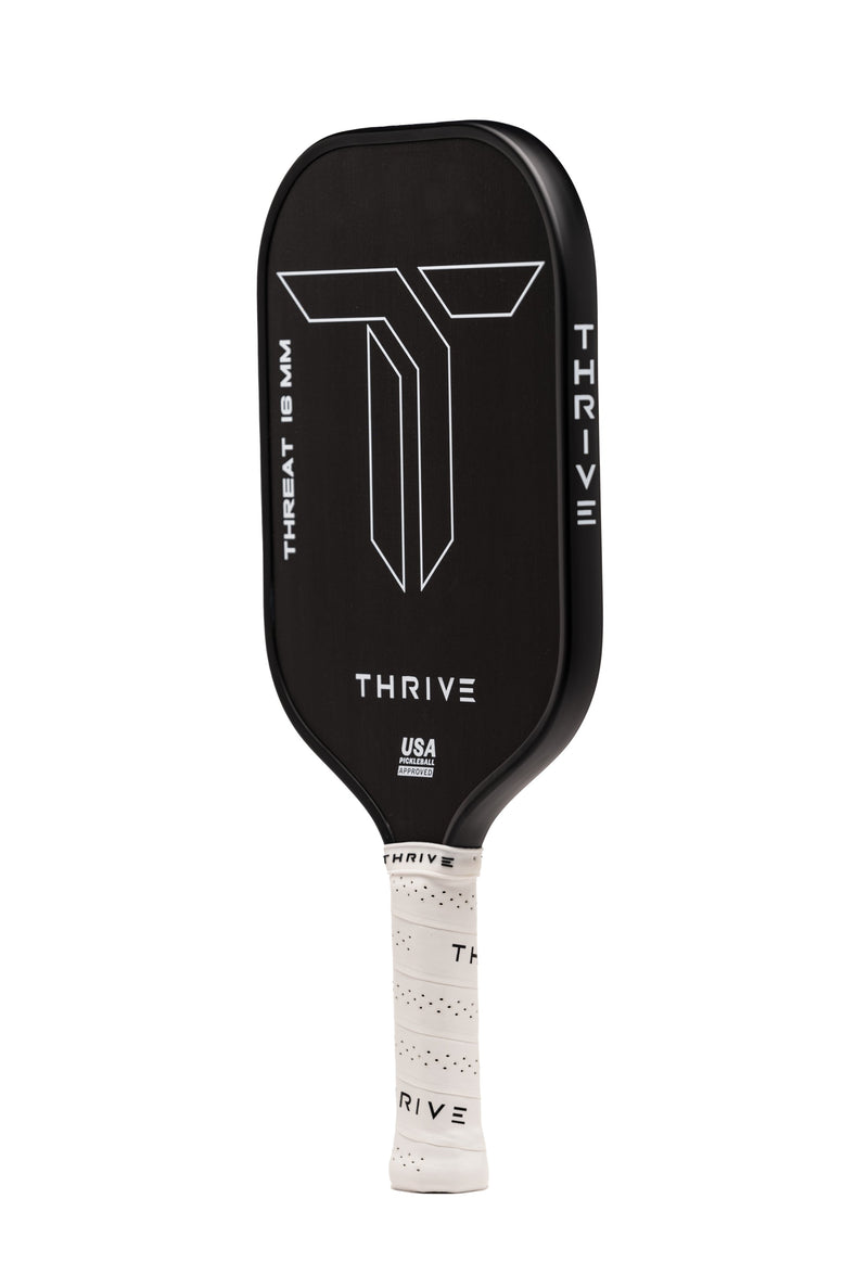 Load image into Gallery viewer, THREAT 16 SINGLES Includes custom weight card, paddle cover, paddle eraser, and lead weights.
