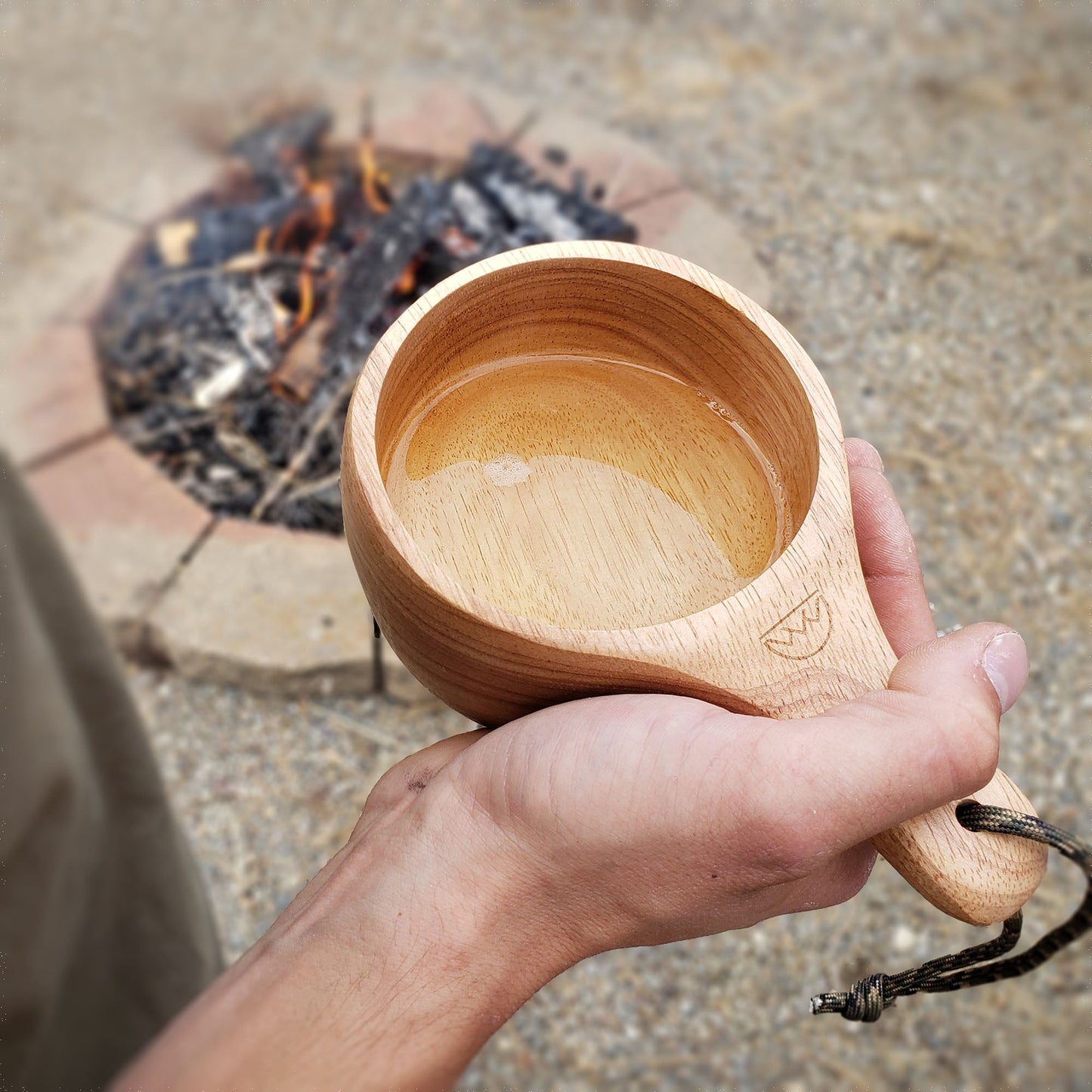 Kyrre™ Carved Nordic Kuksa - Solid Wood Camp Mug - Large 12 oz (350ml)