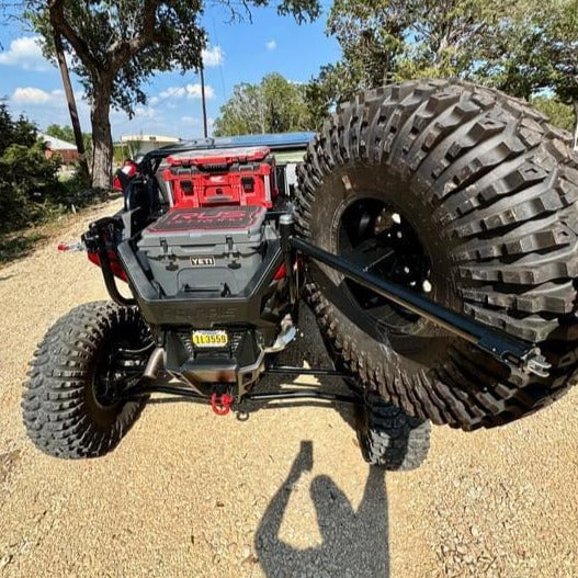 Load image into Gallery viewer, Polaris RZR Pro XP/Turbo R Swing out Spare Tire Carrier
