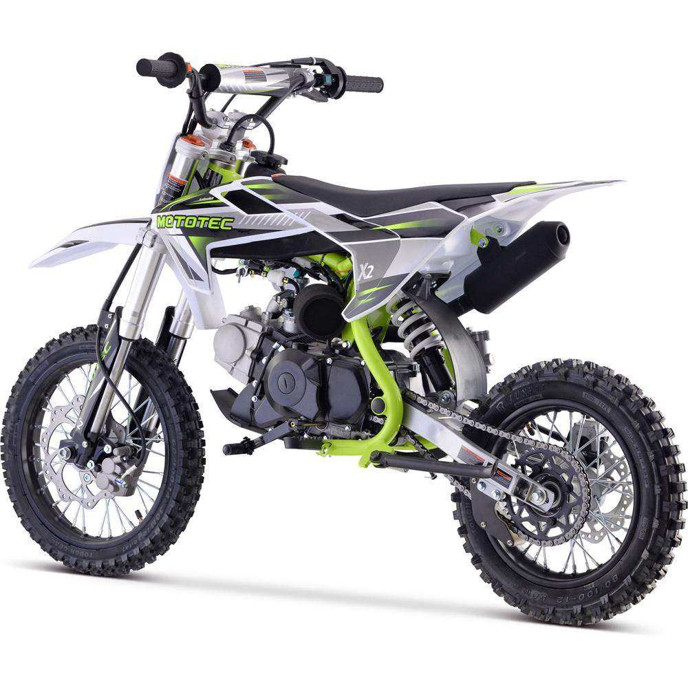 Mototec X2 110cc 4-stroke Gas Dirt Bike Green - Skoutley Outdoors LLC