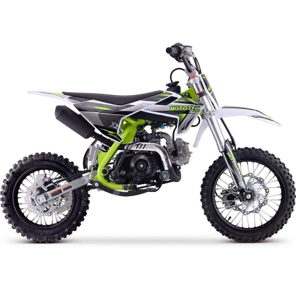 Mototec X2 110cc 4-stroke Gas Dirt Bike Green - Skoutley Outdoors LLC