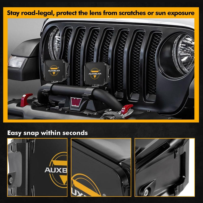 Load image into Gallery viewer, 3 Inch LED Driving Light Black Cover Light Shield Cover
