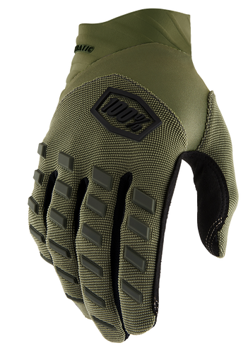 100% Airmatic Gloves - Green - Small 10000-00035