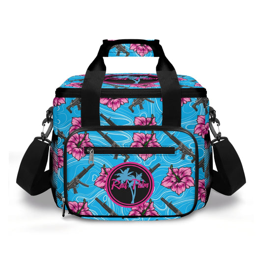 High Capacity Hibiscus Blue Leakproof Cooler Bag