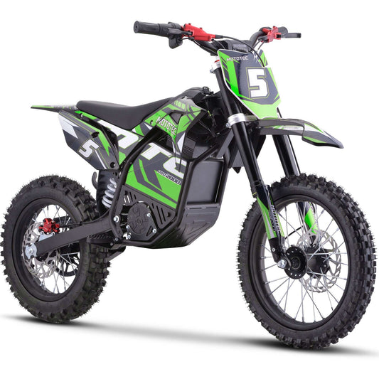 Mototec 60v Pro Electric Dirt Bike 2000w Lithium Green - Skoutley Outdoors LLC