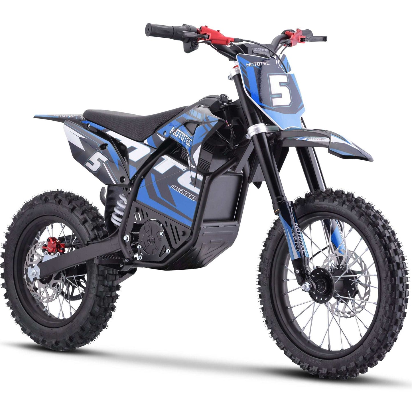 Mototec 60v Pro Electric Dirt Bike 2000w Lithium Blue - Skoutley Outdoors LLC
