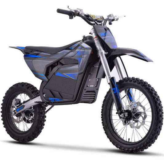 Mototec 72v Pro Electric Dirt Bike 5000w Lithium Blue - Skoutley Outdoors LLC