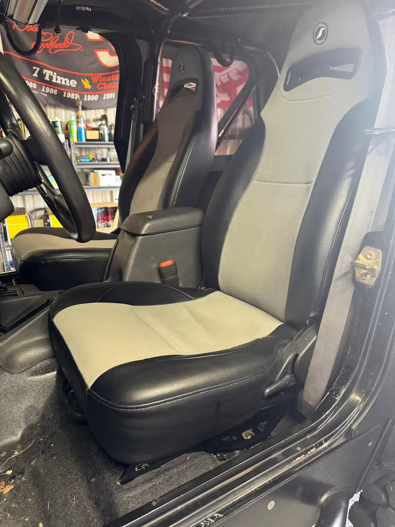 Load image into Gallery viewer, "Big and Tall" Seat Lowering Brackets for Jeep TJ Wrangler
