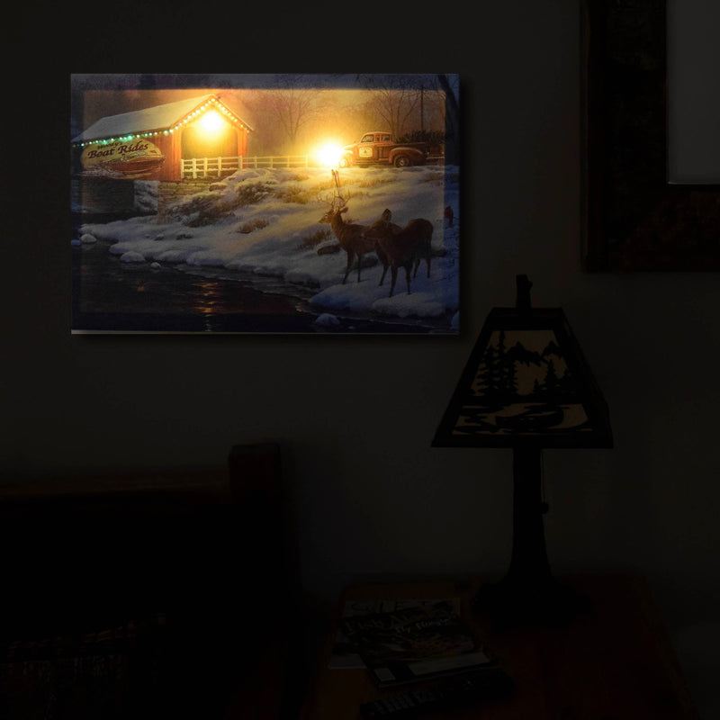 Load image into Gallery viewer, LED Art 24in x 16in-Holiday Traditions
