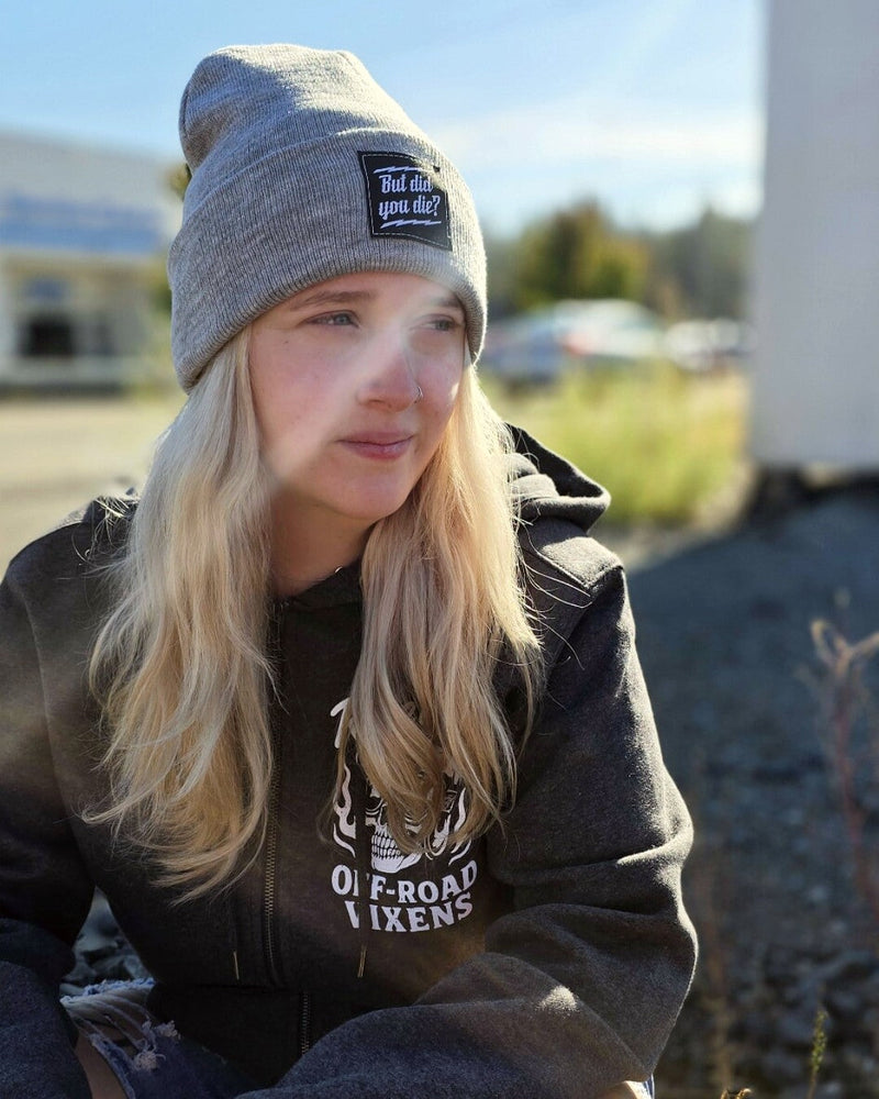 Load image into Gallery viewer, But Did you Die? Beanie - Heather Gray
