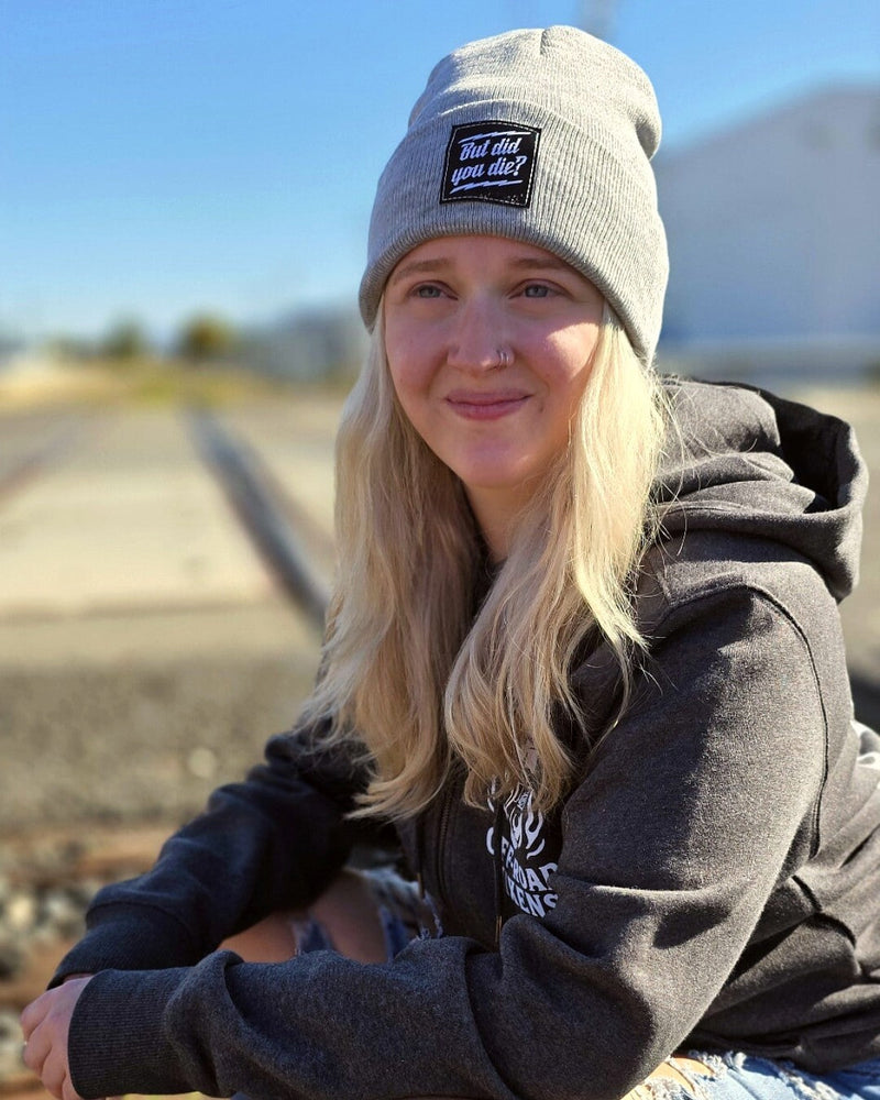 Load image into Gallery viewer, But Did you Die? Beanie - Heather Gray
