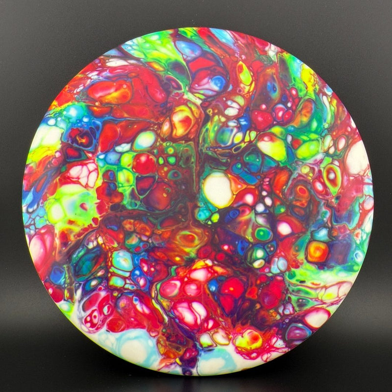 Load image into Gallery viewer, White ESP Luna - Greazy Dyed - Bottom Stamp
