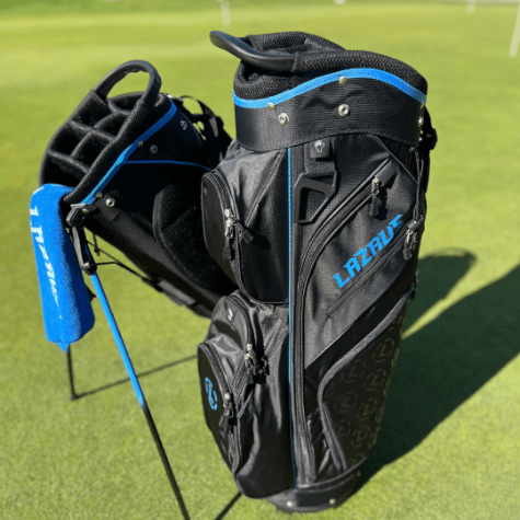 Load image into Gallery viewer, Lazrus Golf Premium Black Golf Bags
