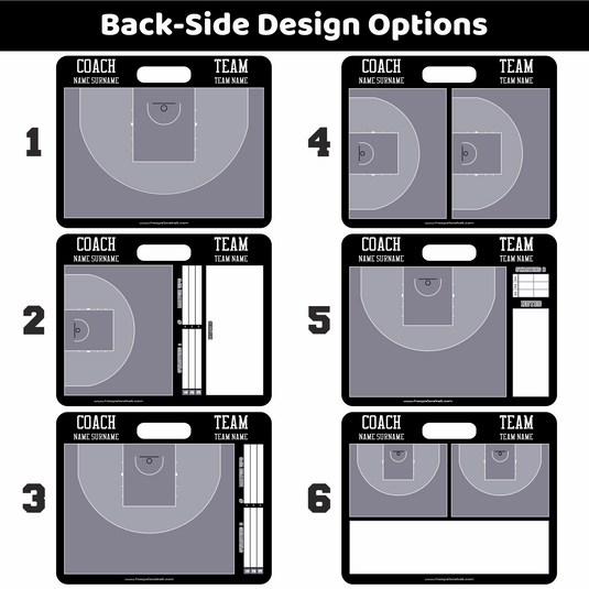 Custom 3x3 Basketball Coaching Board 11.4 x 9.4 in (Magnetic)