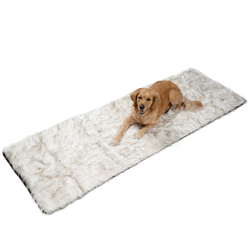 Load image into Gallery viewer, PupProtector™ Waterproof Bed Runner - White with Brown Accents
