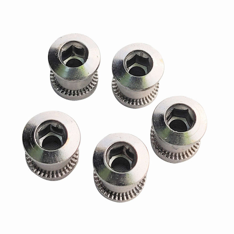 Load image into Gallery viewer, OUTBURST CHROMOLY BMX RACING CHAIN RING BOLTS
