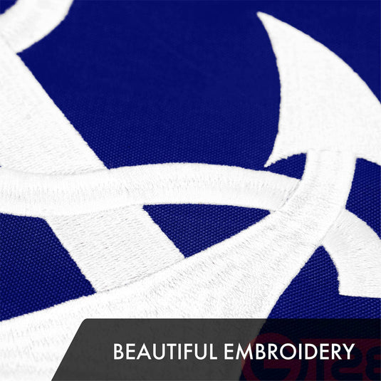 American USA Yacht Ensign Flag | 16x24 In | ToughWeave Series Embroidered 300D Polyester | Nautical Flag Embroidered Stars Sewn Stripes Indoor Outdoor Brass Grommets - Skoutley Outdoors LLC